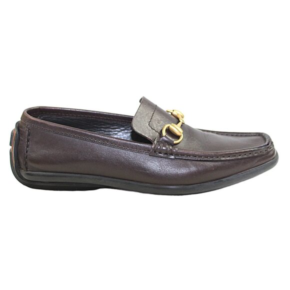 Gucci Horse Bit Chocolate Brown Preppy Leather Loafer, Size 6.5 - Picture 4 of 9